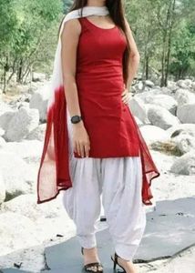 Stitched Pattiyala Suit