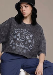 Graphic Print oversized T shirt