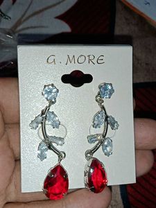 3 Elegant Red Teardrop Earrings