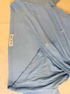 Cute Blue Wrap Top
