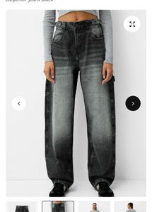 Trendy Gray Wash Baggy Jeans