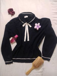 Cute Blue  sweter korean💙🎀