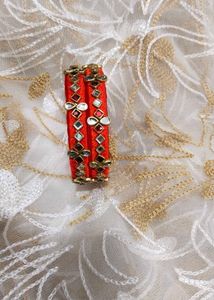 Light Red Thread Bangles ✨