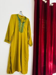 Elegant Olive Green Kurta