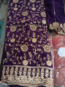 Embroidered Purple Salwar Kameez