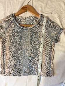 Leopard Print Beautiful Mesh Top