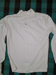 White Turtleneck Top