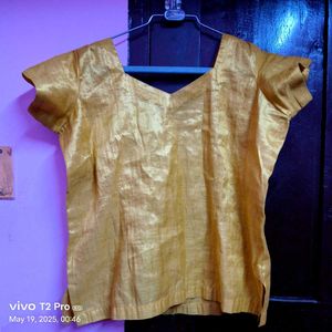 Princess Cut Pure Silk Blend Blouse