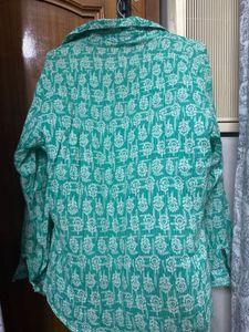 Green Printed Shirt