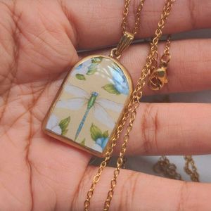 Handmade Cottagecore Pendant with chain