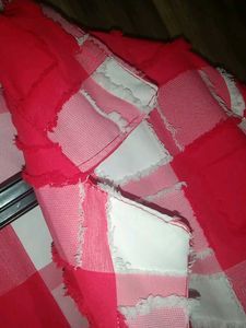 Red &amp; White Plaid Crop Top