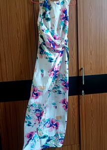 Floral Print Sleeveless Maxi Dress