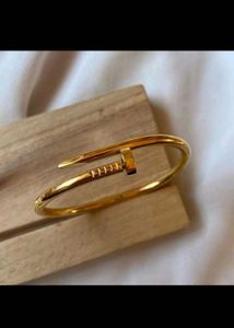 Gold Nail Bangle