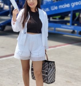 White Lace Detail Outfit