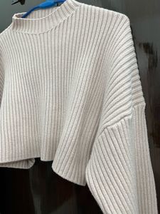 Cropped Knit Sweater