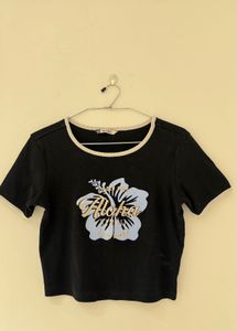 Black Aloha Graphic Tee