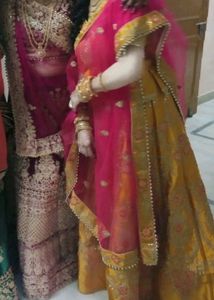 Yellow And Pink Bridal LAHNAGA☆☆☆