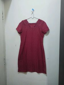 Pinky Red Floral Kurta Pyjama Dupatta Set