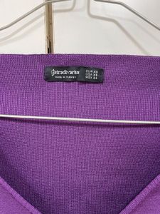 Branded Purple Long Sleeve Top