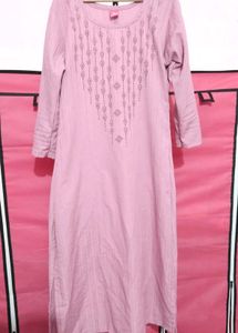 Onion pink popcorn Kurta