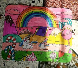 💗✨Unicorn Candy Land Puzzle🦄🌸