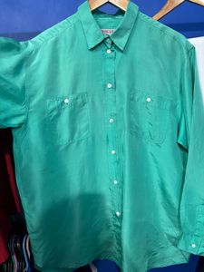 Green Silk Shirt
