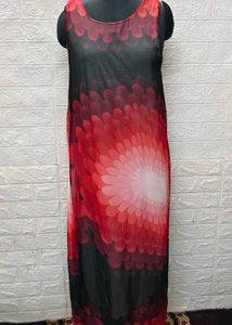 Red ♥️ &amp; Black Maxi Dress