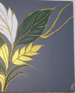 Golden biss Acrylic Painting On Canvas