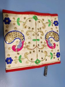 Embroidered Clutch Bag
