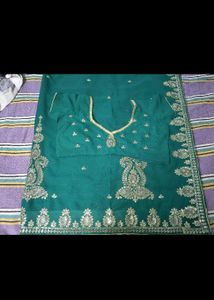 Green Saree With Blouse