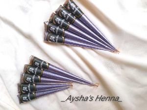 Aysha's Organic Henna Cones ( Pack Of - 05 )