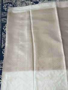 White Dyeable Banarasi Saree