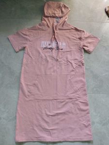 Pink Hoodie Dress