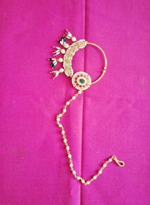 Multi Colour Copar Polish Bridal Nose Pin