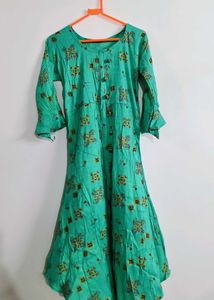 Green Printed Kurti