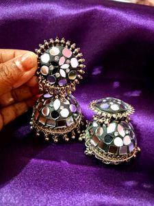 silver Oxidized Earing