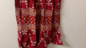 Red Kurta Top With Dupatta