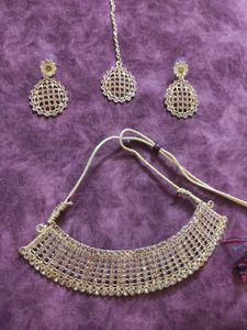 new Gold stone Jewellery Set