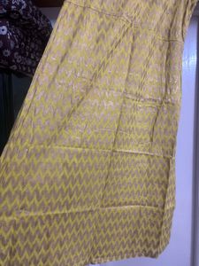 “Melange” Lime Green Shimmer Kurta + Coat