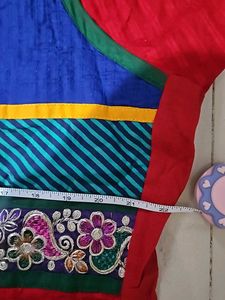 New Red Anarkali