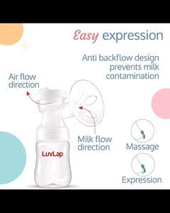 LuvLap Double Electric Breast Pump With Rechargeab