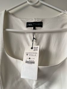 Zara White Sleeveless Top