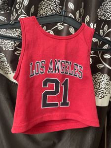 Red Los Angeles Tank Top