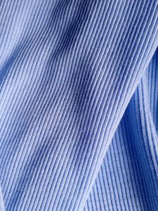 Blue Square Neck Top