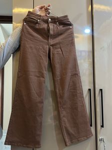 Brown Straight Leg Jeans