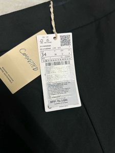 MANGO Chic Black Wide Leg Pants