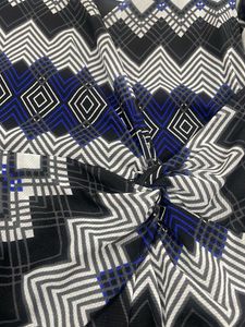 Patterned Wrap Dress