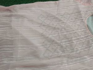 Pink Embellished Kurti