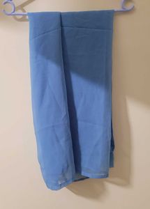 Sky Blue Front Slit Kurta With Pant And Dupatta