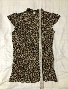 Zara animal Print Top Stretchable